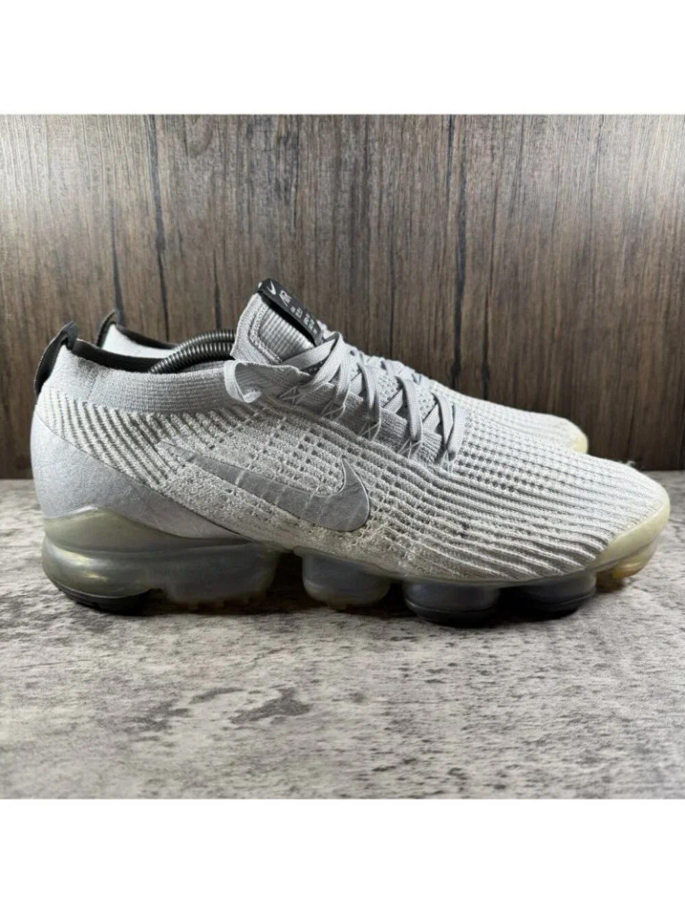 Nike Air VaporMax Flyknit 3 White Pure Platinum Shoes AJ6900-101 Men’s Size 13